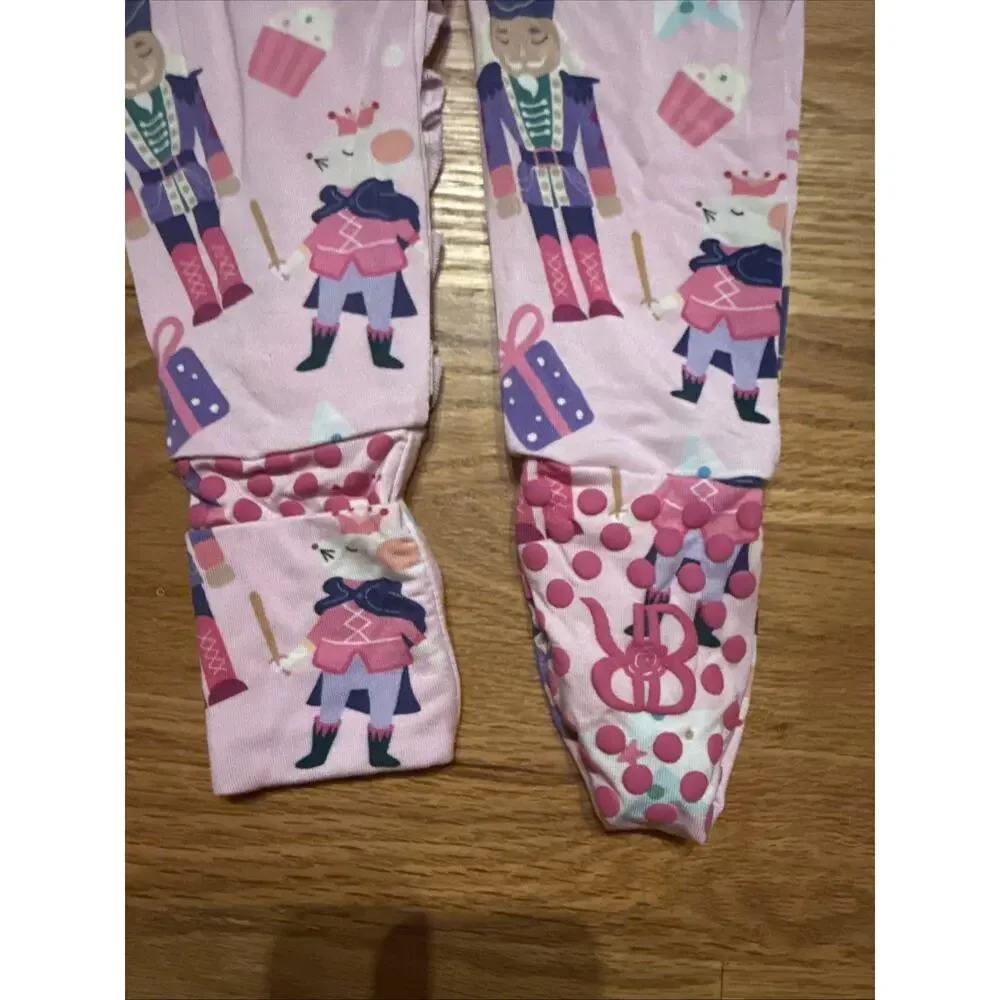 Bums & Roses 3-6 Months Convertible Ruffle Romper Nutcracker Christmas Bamboo